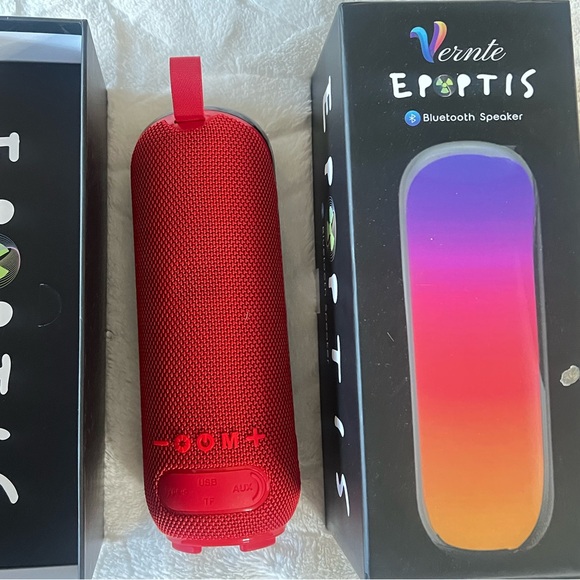 Bluetooth Speaker Support TF / U-disk / RGB Light(Red) - Picture 3 of 5